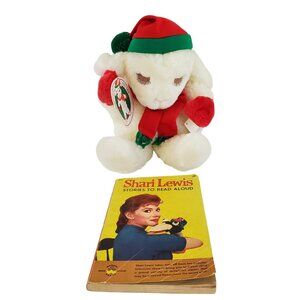 VTG Lambchop Puppet & Shari Lewis Book Anthropomorphic Plush Stuffed Animal